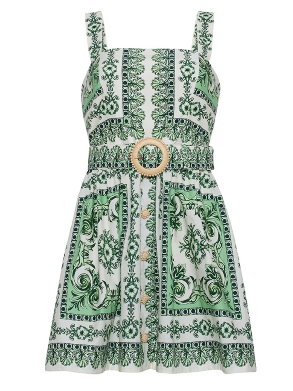 Cara Cara Candy Mini Dress  Hudson Scarf Mint Green